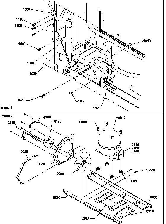 Amana BRF20TLW-P1199201WL machine compartment assembly (brf20tlw/p1199201wl) diagram