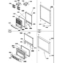 Amana BRF20TLW-P1199201WL door assemblies (brf20tlw/p1199201wl) diagram