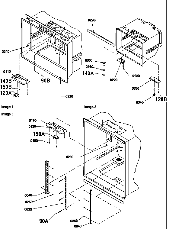 Amana BRF20TLW-P1199201WL shelf ladders/light assemblies (brf20tlw/p1199201wl) diagram