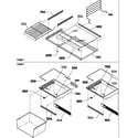 Amana BRF20TLW-P1199201WL freezer shelf/deli/crisper assemblies (brf20tlw/p1199201wl) diagram
