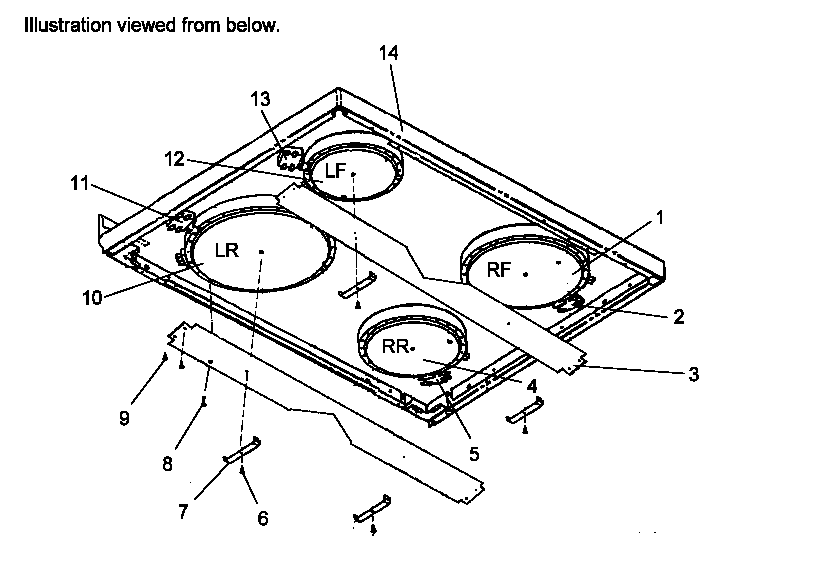 Amana ART6600E-P1143405NE main top assembly diagram