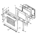 Amana ARTC7600LL-P1143406NLL oven door assembly diagram