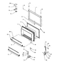Amana TH21S3W-P1195604WW freezer door assembly diagram