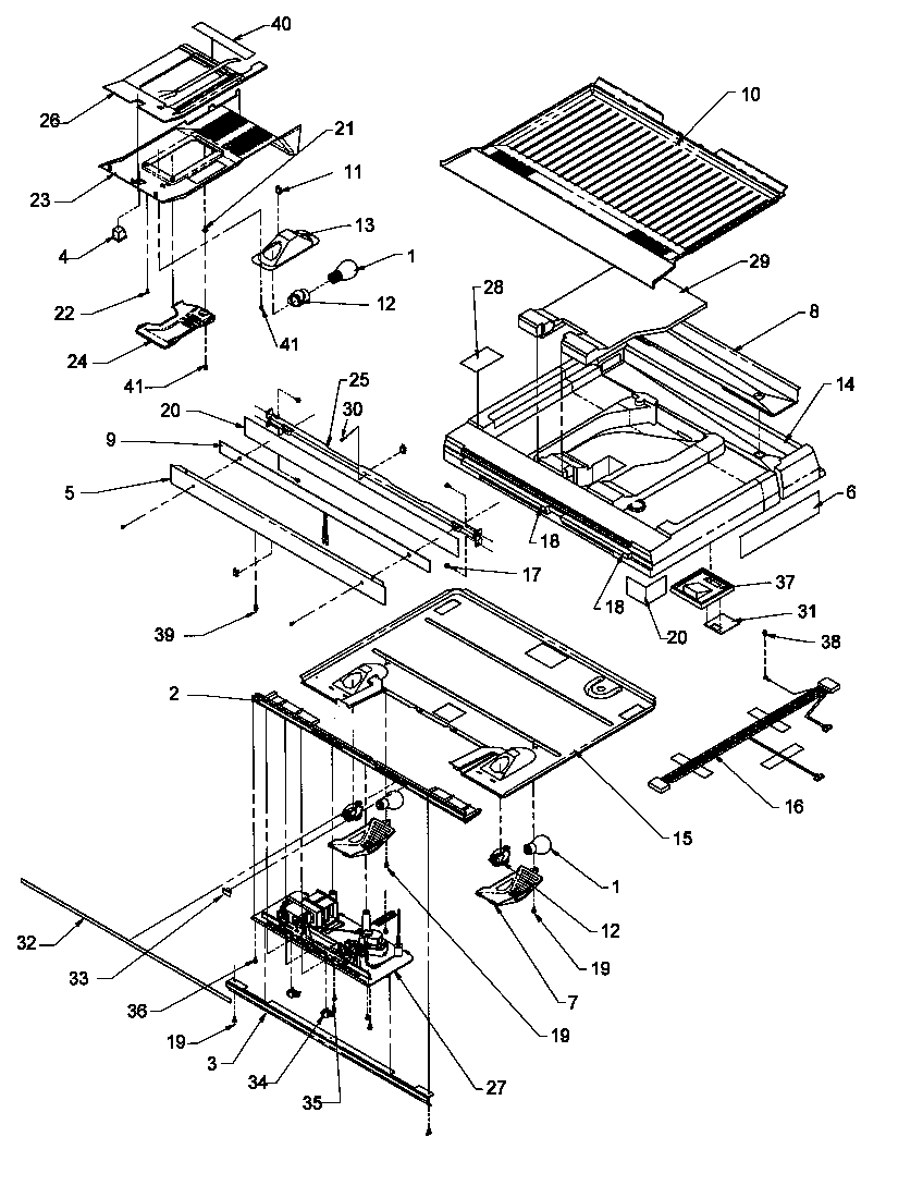 Amana TH21S3L-P1195608WL divider block diagram