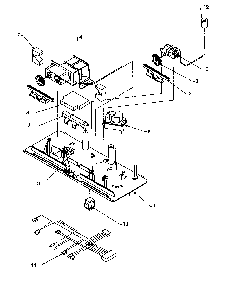 Amana TH21S3L-P1195608WL control panel assembly diagram