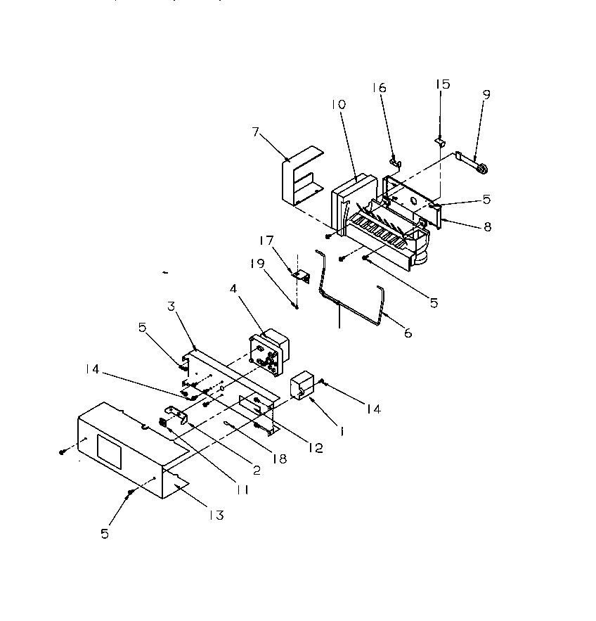 Amana SSD25SL-P1190420WL ice maker parts diagram