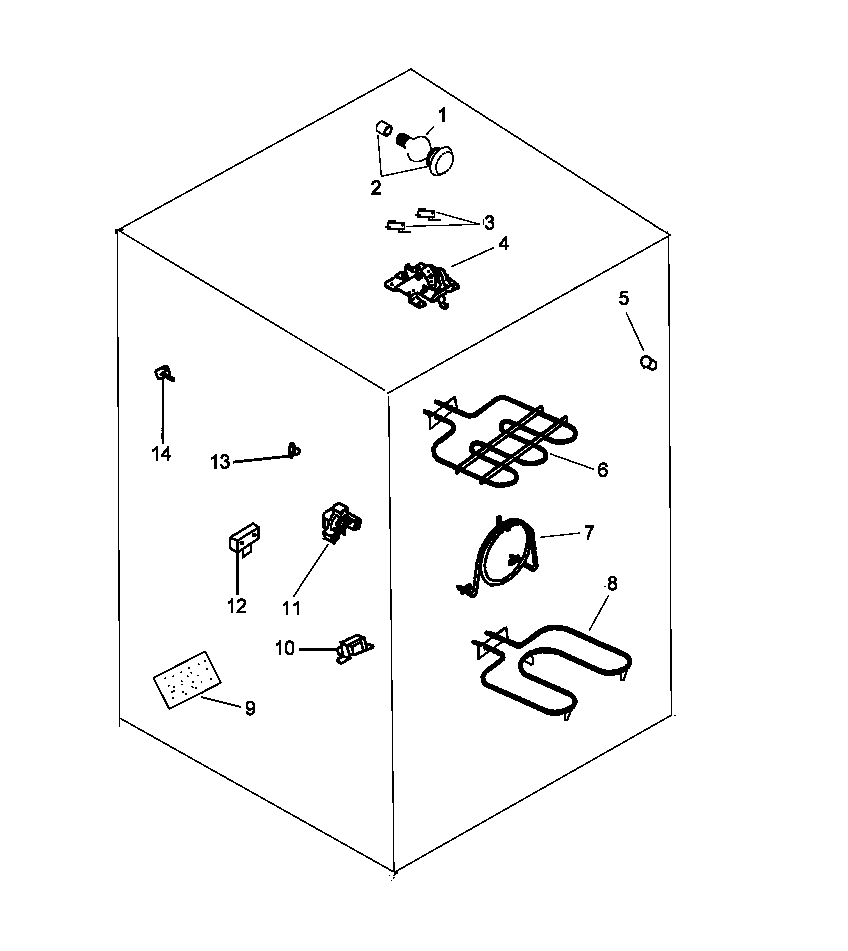 Amana ARHC7700LL/P1142683NLL electrical components diagram