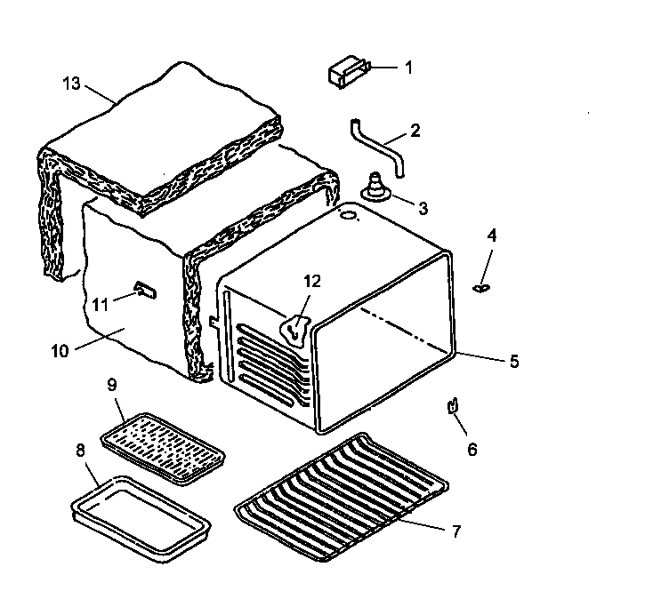 Amana ART6100WW/P1143404NWW cabinet assembly diagram
