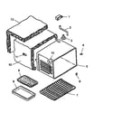 Amana ART6100E/P1142639NE cabinet assembly diagram