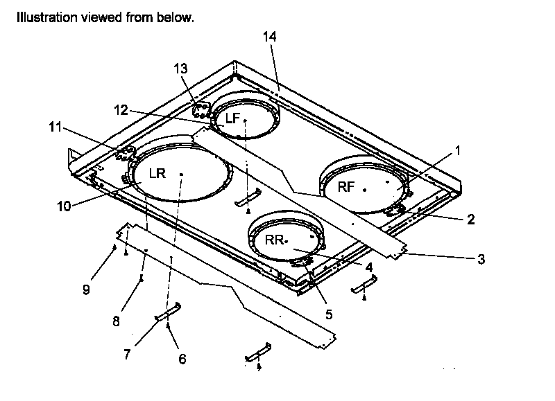 Amana ART6100WW/P1143404NWW main top  assembly diagram
