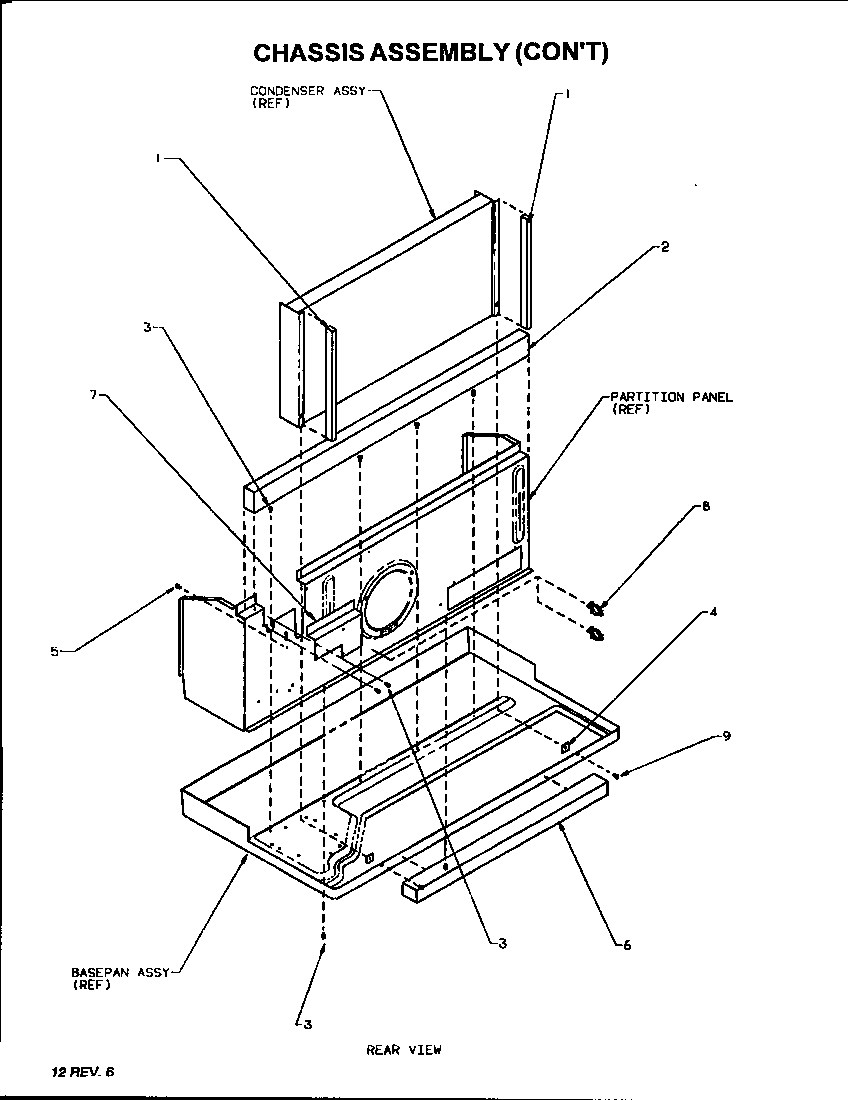 Amana PTC12335JF/P1169427R chassis assembly (cont.) (ptc07435j/p1169168r) (ptc09300j/p1169161r) (ptc09325j/p1169162r) (ptc09325jr/p1169326r) (ptc09335jft/p1169429r) (ptc09335jft/p1169430r) (ptc12325j/p1169163r) (ptc12335jc/p1169220r) (ptc12335jf/p1169427r) (ptc12335jr/p1169325r) (p diagram
