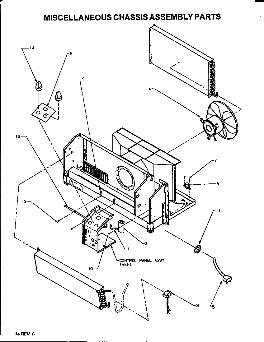 Amana PTC15300JT/P1169438R misc. chassis parts diagram