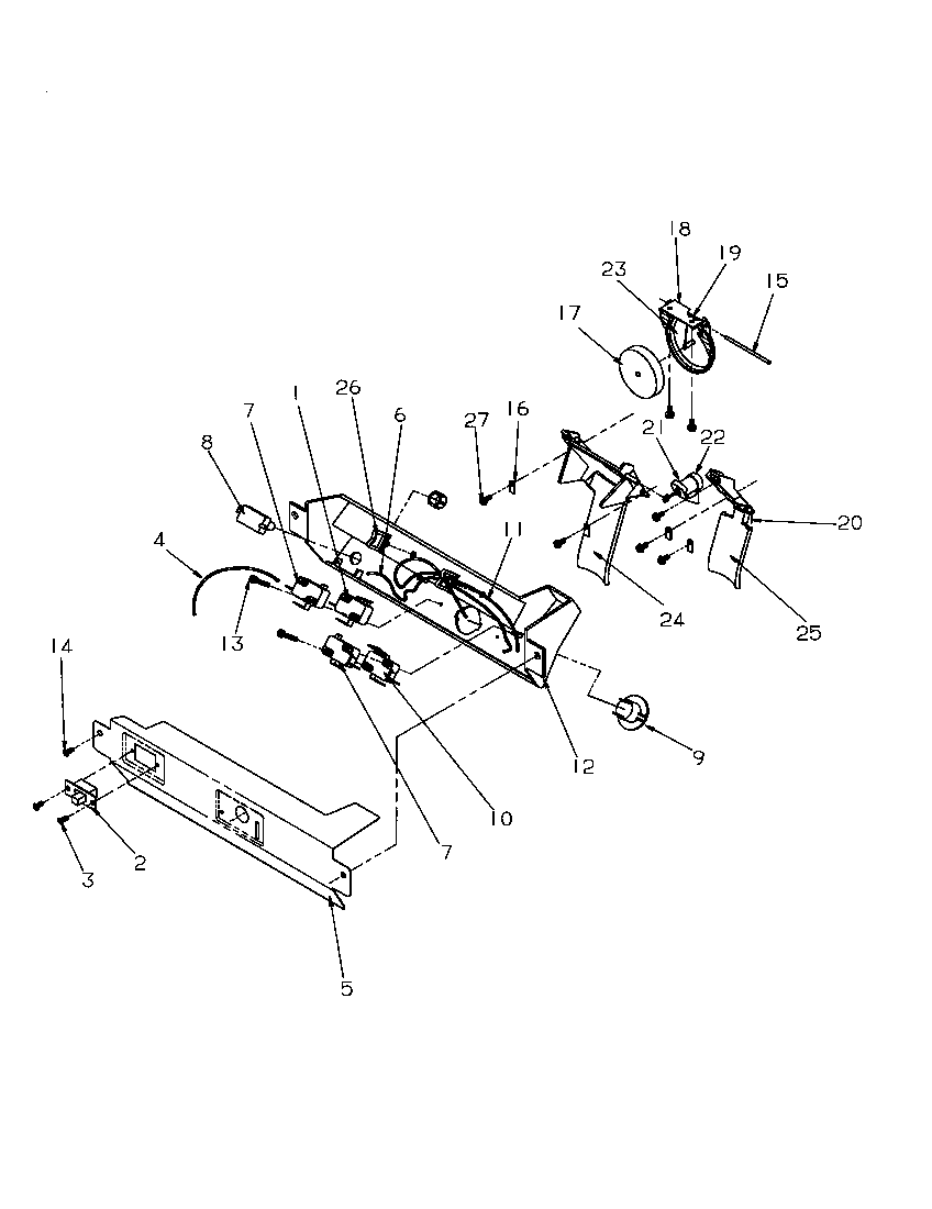 Amana 2599W-P1190419WW ice and water cavity parts diagram
