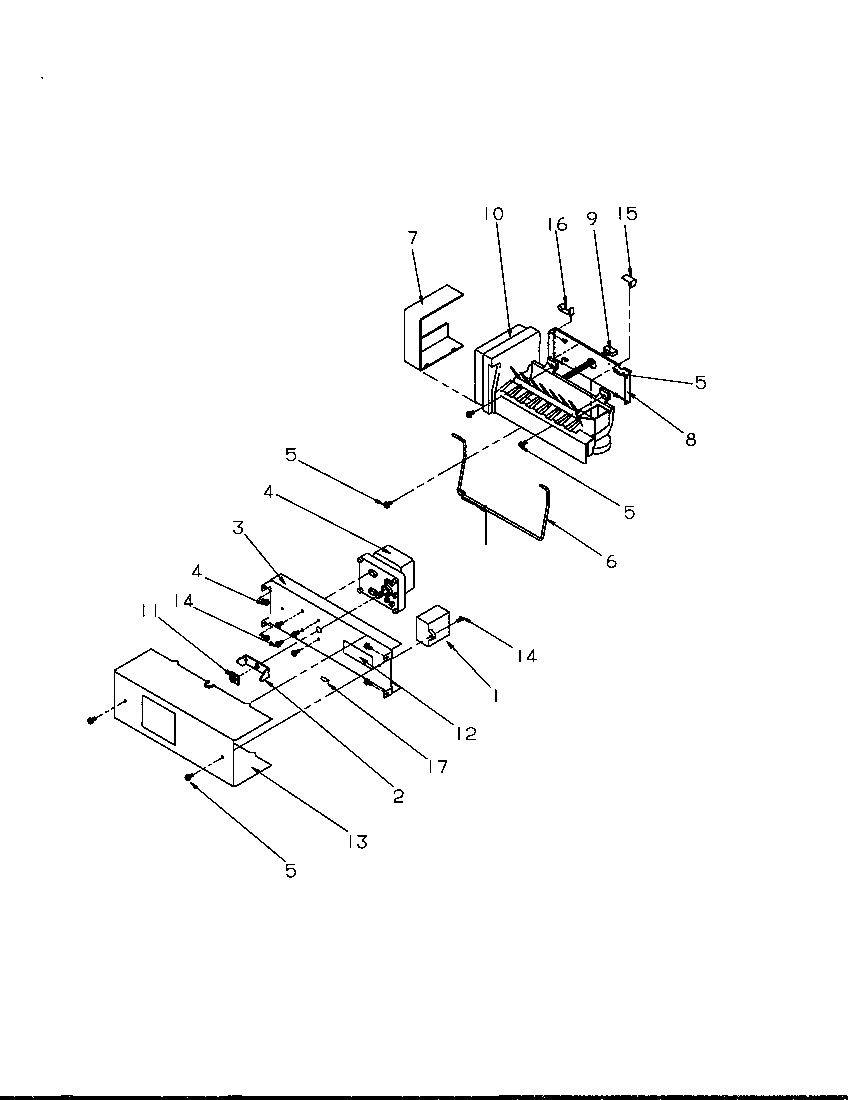 Amana 2599W-P1190419WW ice maker parts diagram