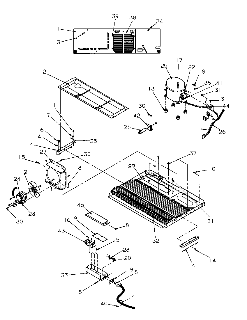 Amana SRDE327S3L-P1184903W machine compartment diagram