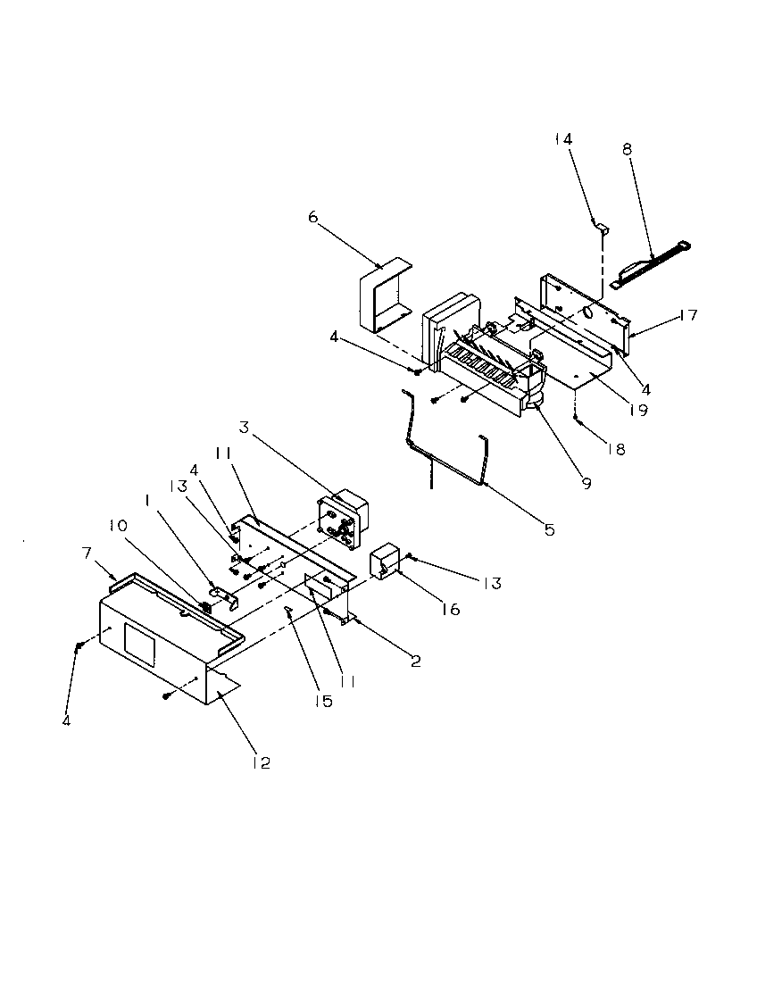 Amana SRD325S5L-P1199401WL ice maker diagram