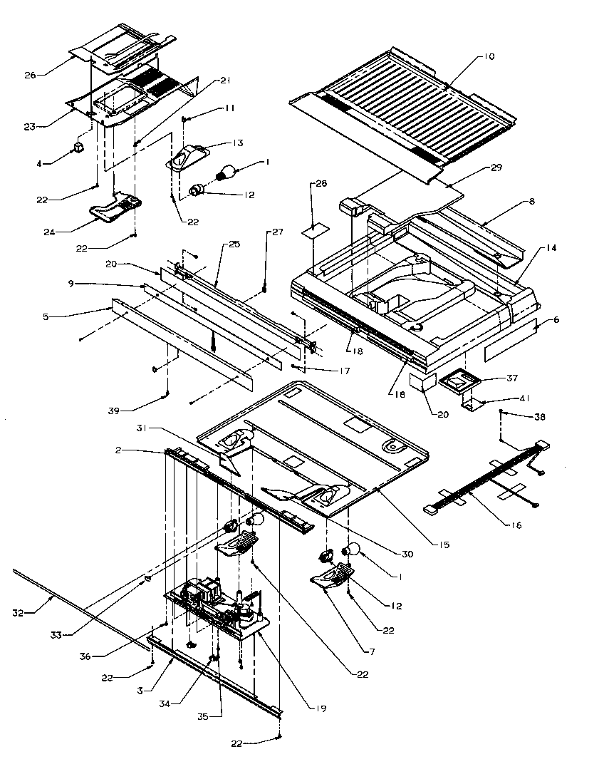 Amana TR22S4-P1196201WE divider block diagram