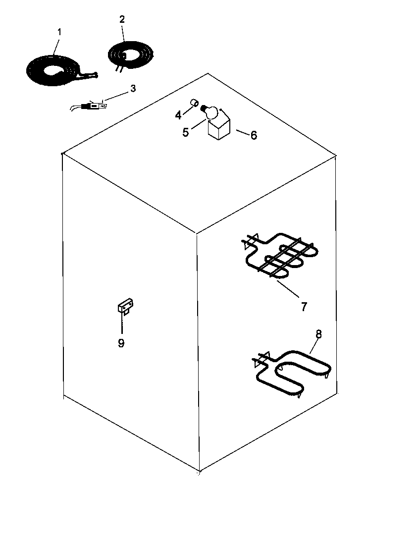 Amana ARR5200W-P1142688NW electrical components diagram