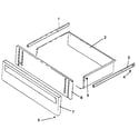 Amana ARR630LL/P1143403NLL storage drawer assembly diagram