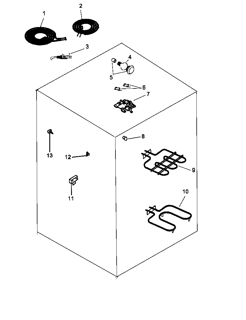 Amana ARR630WW/P1143403NWW electrical components diagram