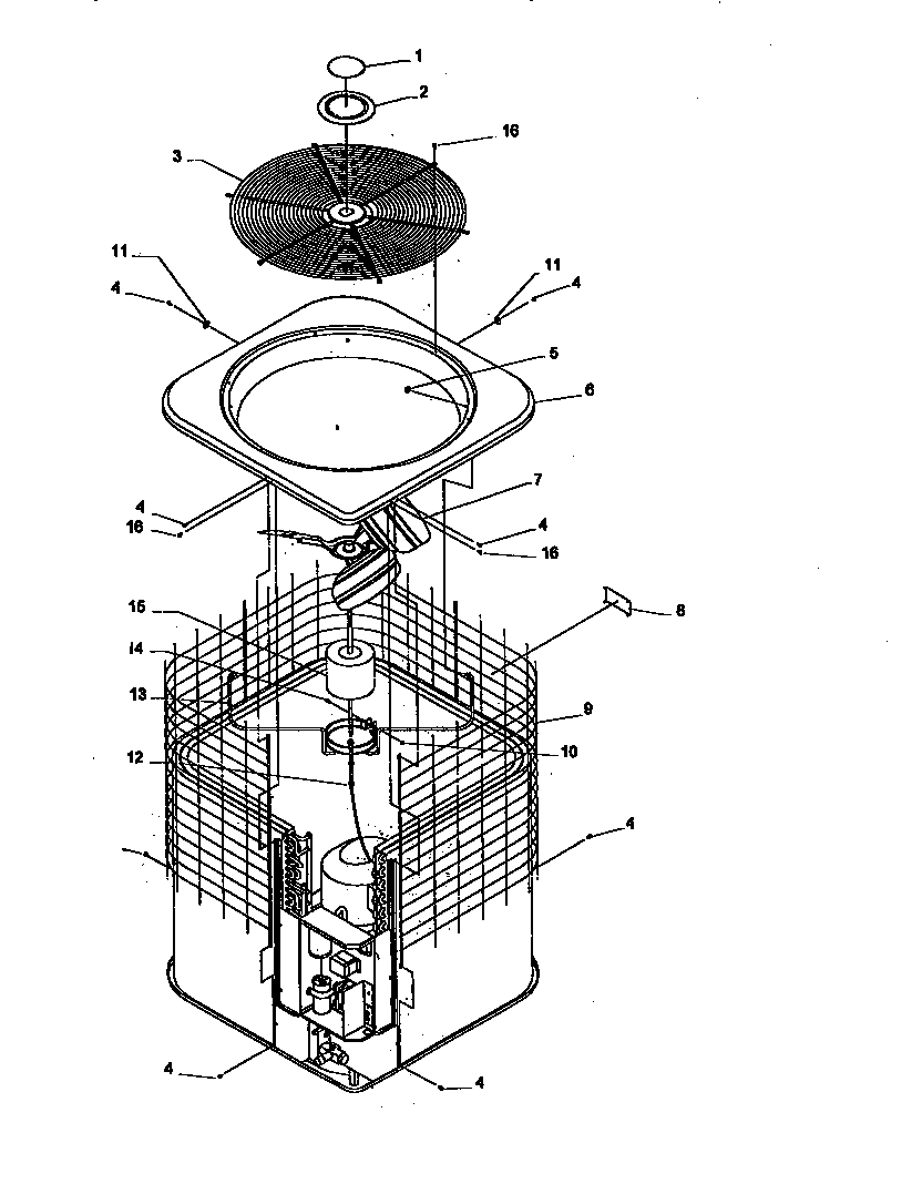 Amana RCC30A2A/P1172403C cabinet and top assembly (rcc18a2b/p1172413c) (rcc48a2a/p1172408c) (rcc48a3a/p1172409c) (rcc60a2a/p1172411c) (rcc60a3a/p1172412c) diagram