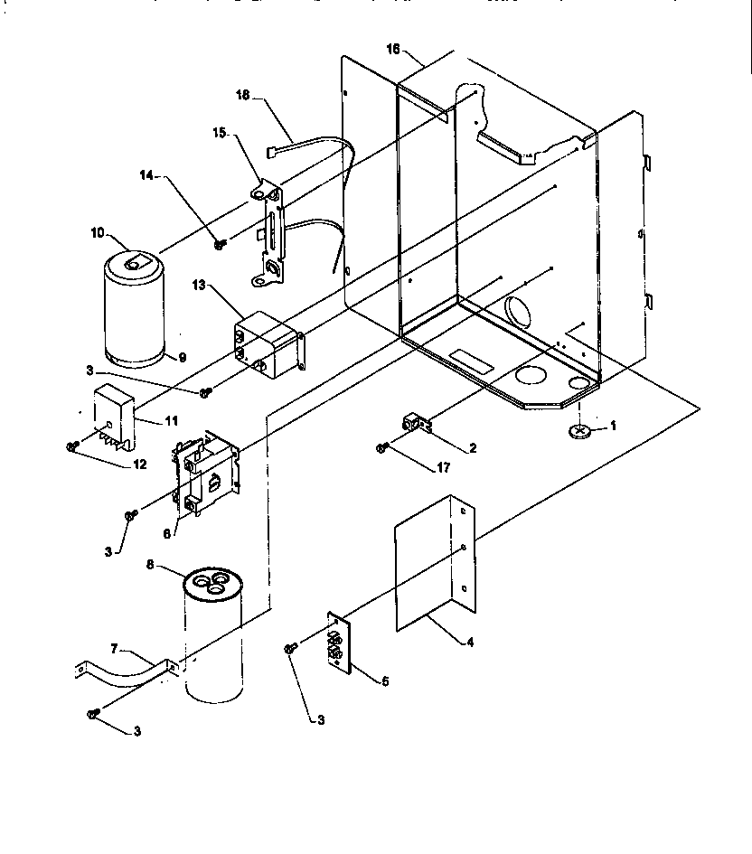 Amana RCC30A2A/P1172403C control box assemlby diagram