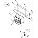 Amana GTW18B2W-P1192703WW freezer door diagram