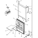 Amana GTW18B2W-P1192703WW refrigerator door diagram