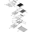 Amana GTW18B2W-P1192703WW cabinet shelving diagram