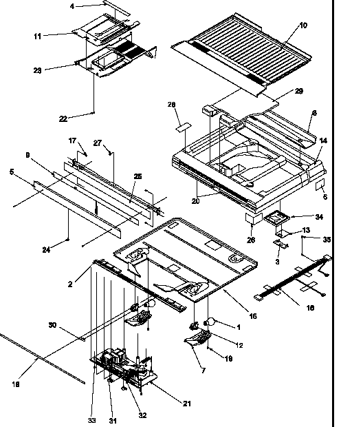 Amana GTG18B2W-P1192802WW divider block diagram