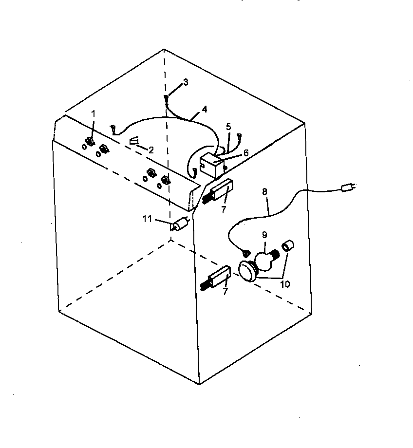 Amana AGS751L1-P1141273NL electrical components diagram