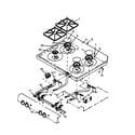Amana AGS730L-P1141268NL main top assembly diagram