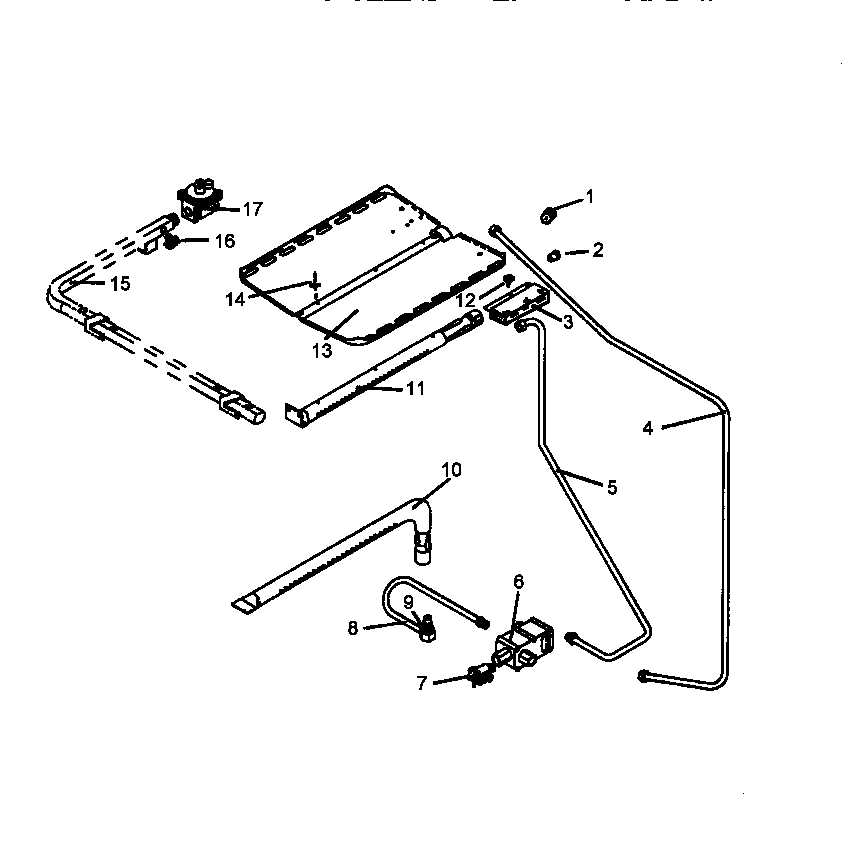 Amana AGS730W-P1141263NW gas components diagram