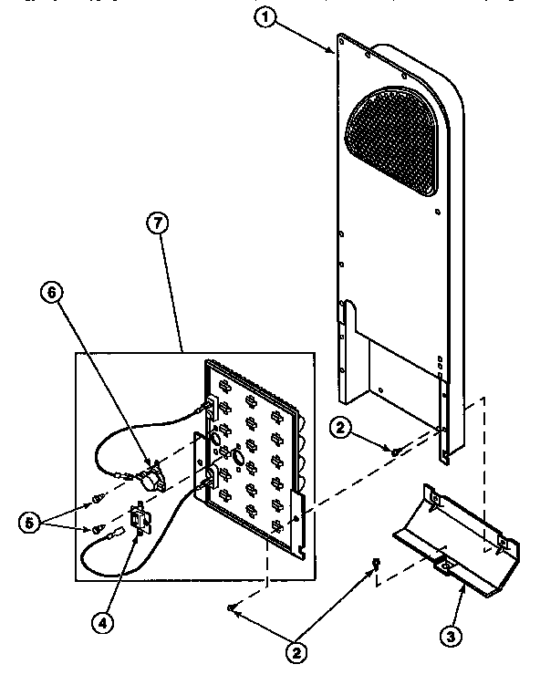 Amana LG8153LM-PLG8153LM heater box assembly originally on electric dryer diagram