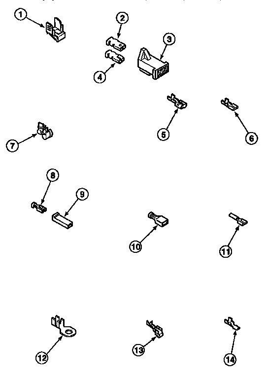 Amana LG8153LM-PLG8153LM terminals diagram