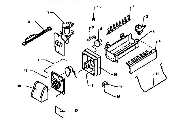Amana TRI22S4W-P1196304WW icemaker diagram