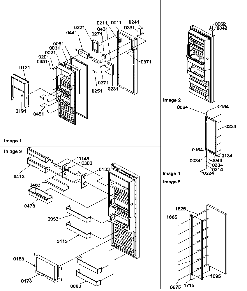 Amana SRDE27S3E-P1190602WE refrigerator door diagram