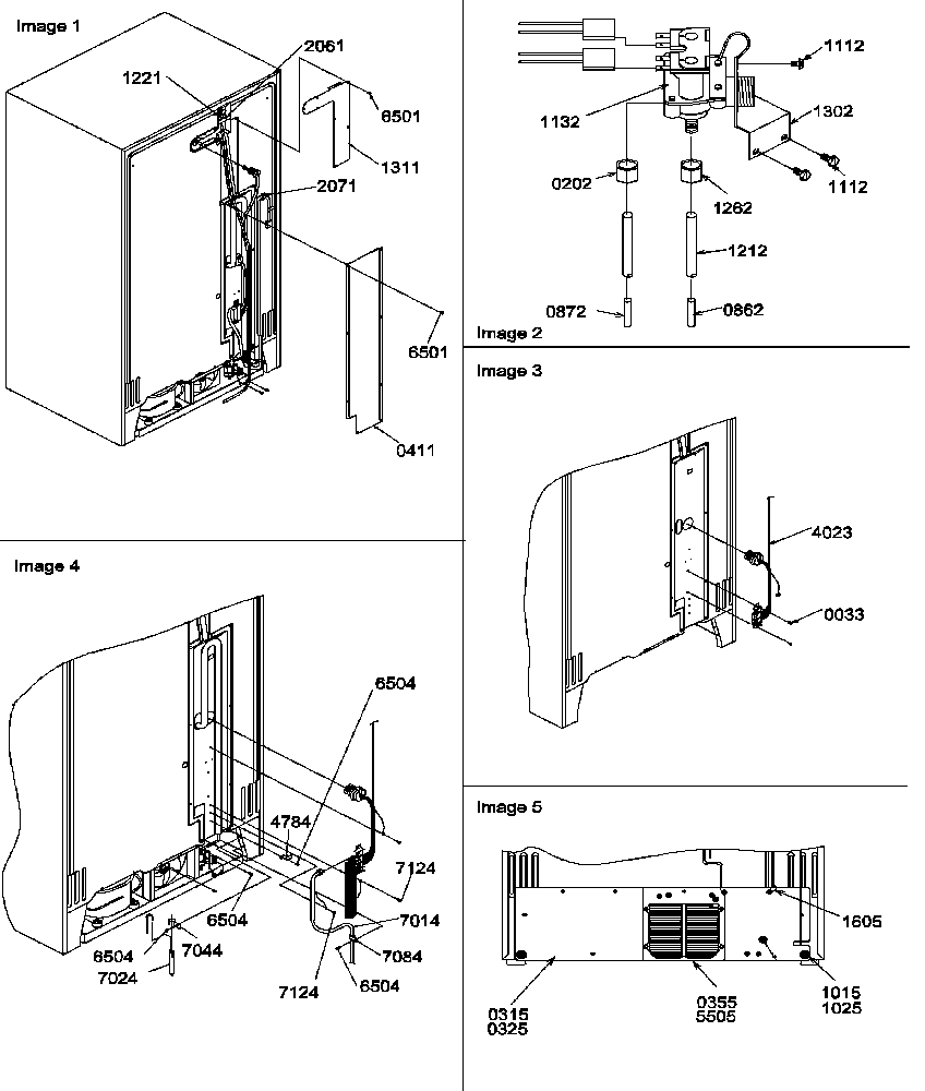 Amana SRDE27S3E-P1190602WE cabinet back diagram
