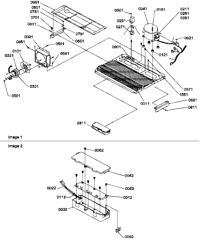 Amana SRDE27S3E-P1190602WE machine compartment diagram