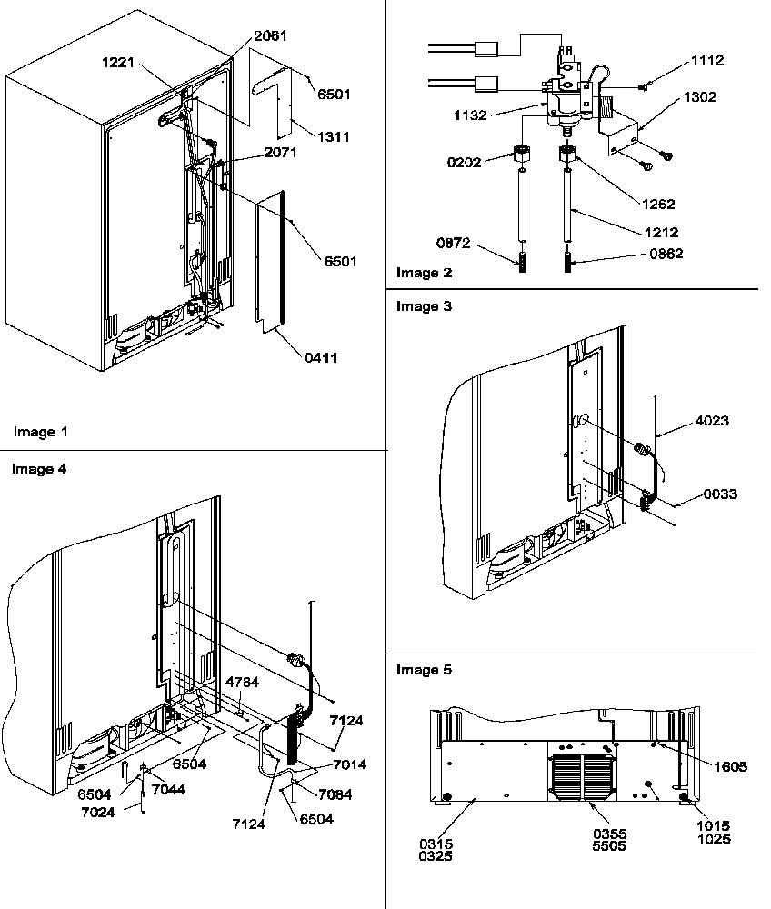 Amana SXD25S2E-P1190421WE cabinet back diagram