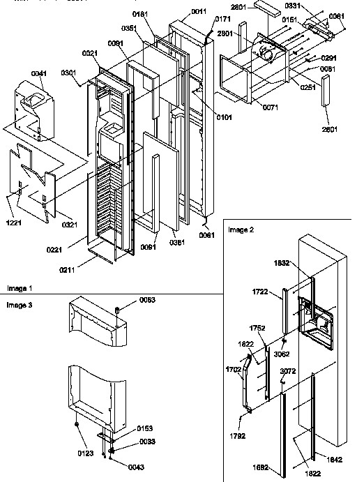 Amana SSD21SW-P1193908WW freezer door diagram
