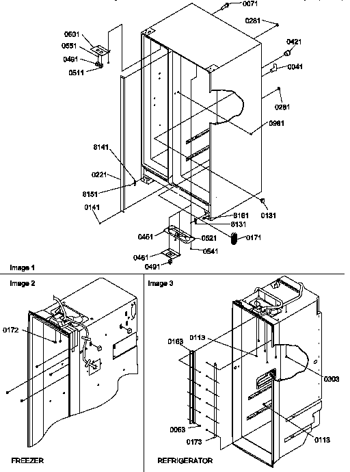 Amana SSD21SW-P1193908WW cabinet parts diagram
