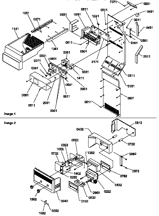 Amana SSD21SW-P1193908WW ice makercontrol assy diagram