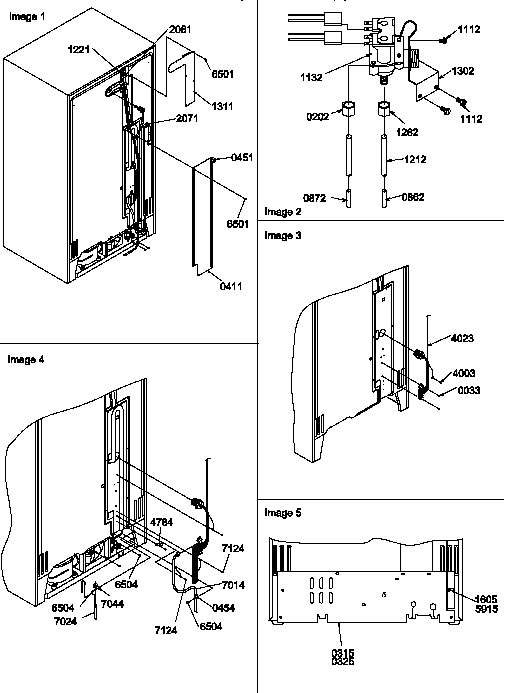 Amana SXD20TL-P1302901WL cabinet back diagram