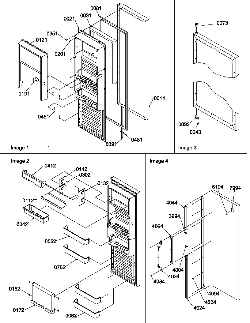 Amana SR20TL-P1190102WL refrigerator door diagram