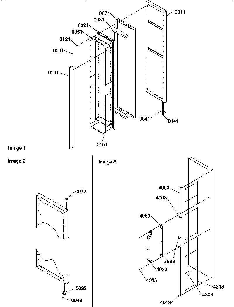 Amana SR20TL-P1190102WL freezer door diagram