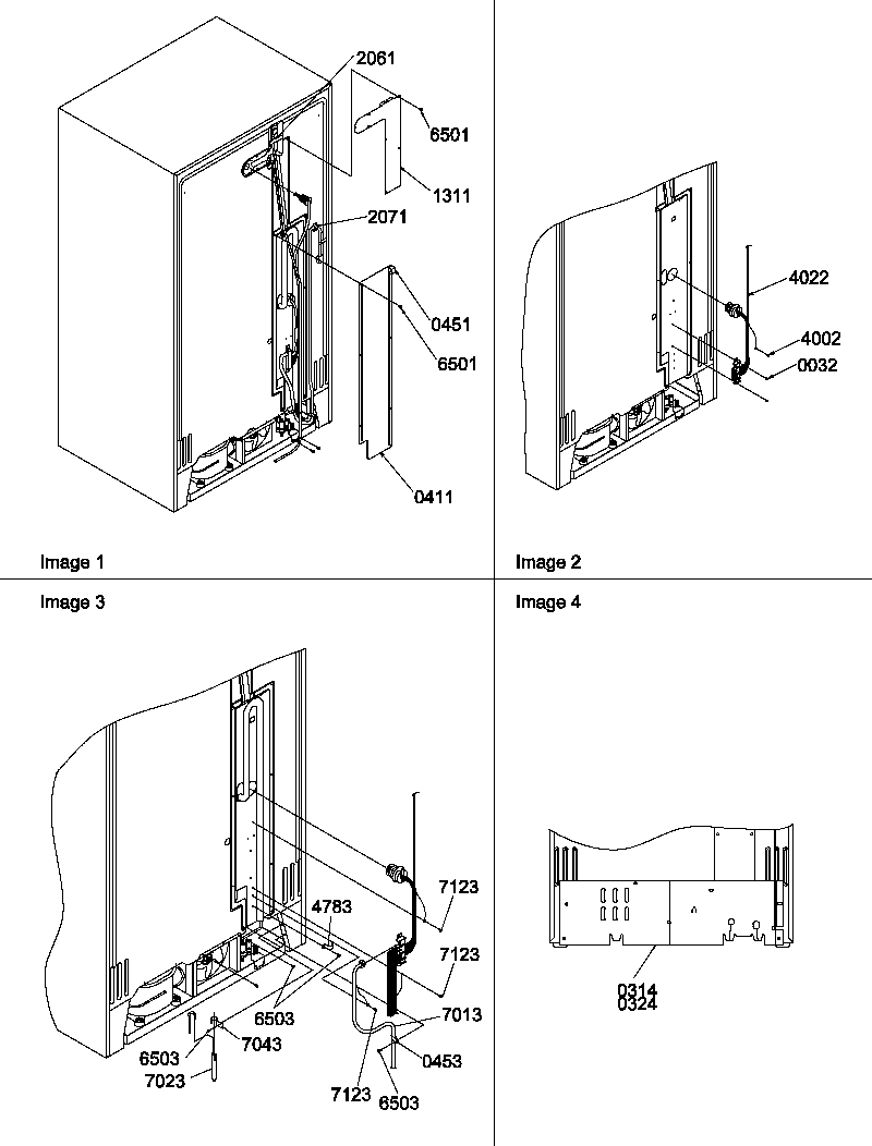 Amana SR20TL-P1190102WL cabinet back diagram