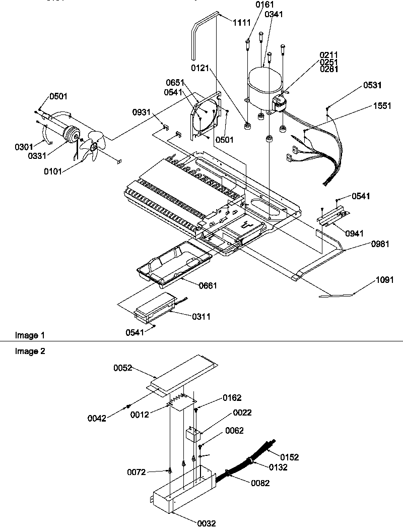 Amana SR20TL-P1190102WL machine compartment diagram
