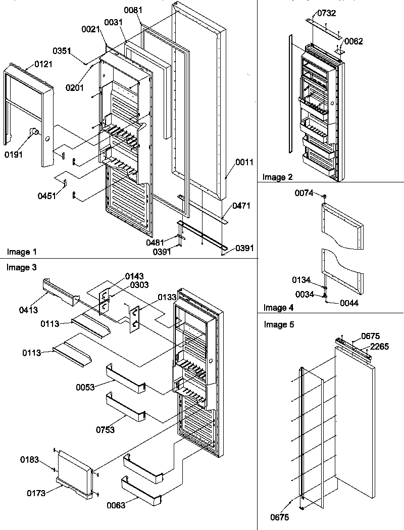 Amana SBDX520SW-P1185104WW refrigerator door diagram