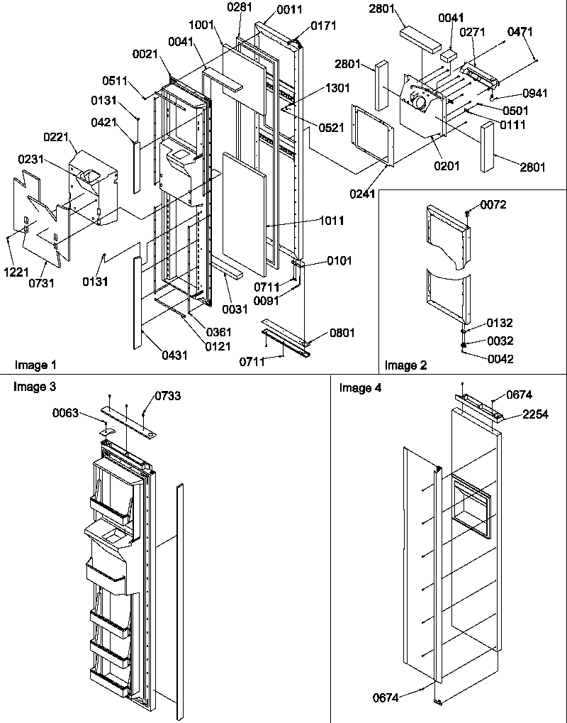 Amana SBDX520SW-P1185104WW freezer door diagram